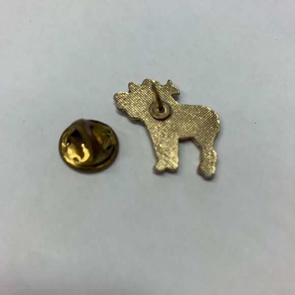 Vintage Moose Enamel Lapel Pin - Picture 3 of 5